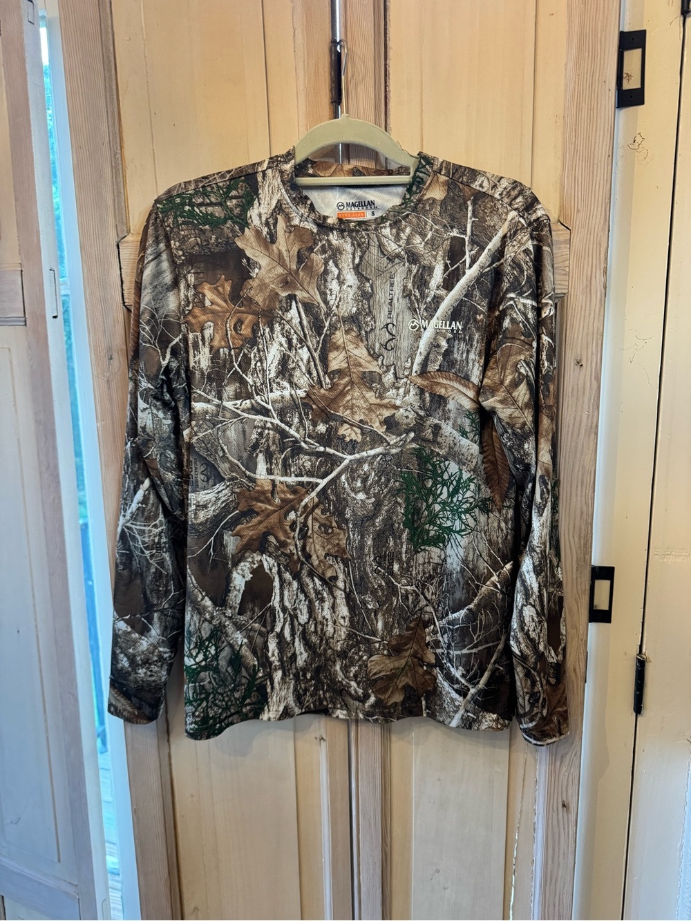 Magellan Outdoors Camo Hunt Gear Shirt - Brown & Green